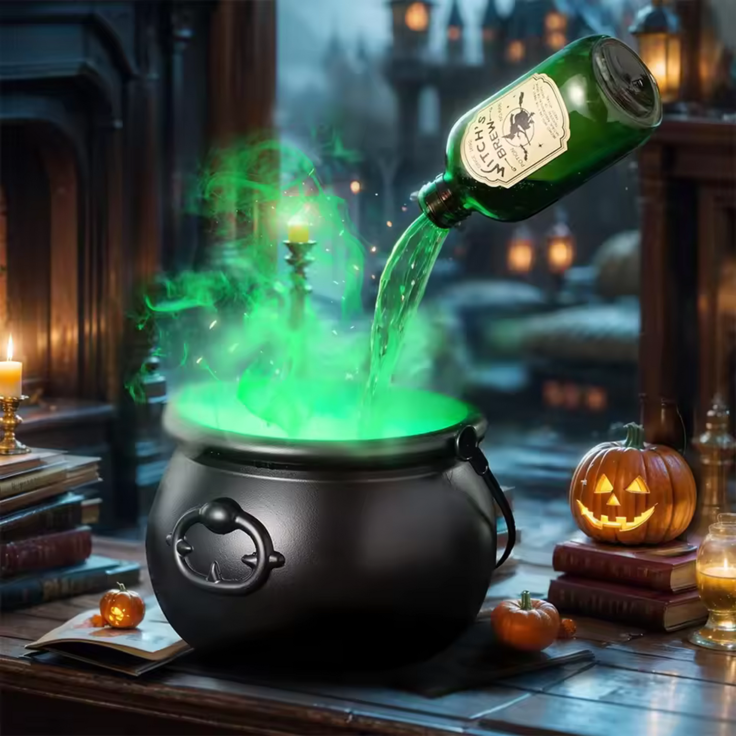 Caldero Mágico Halloween con Luz LED y Niebla™