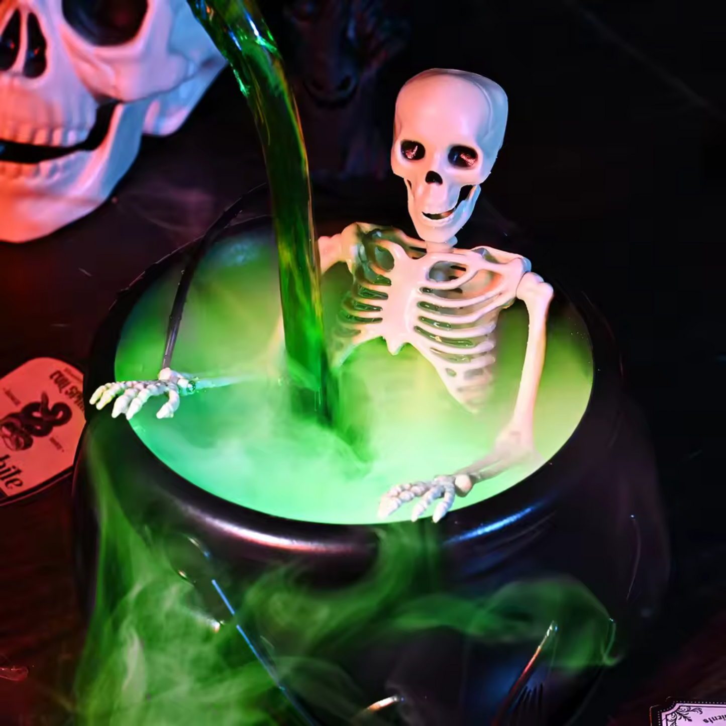 Caldero Mágico Halloween con Luz LED y Niebla™